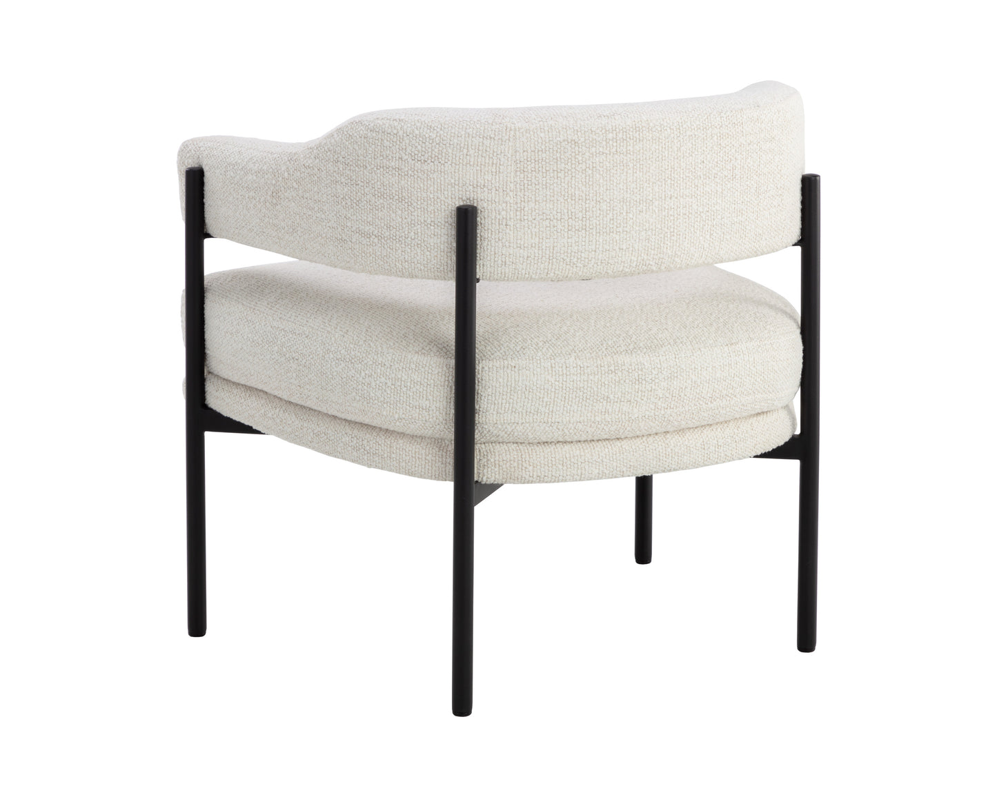 NAHLA LOLA LOUNGE CHAIR - MERINO PEARL