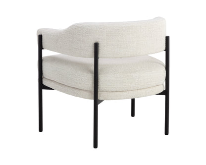 NAHLA LOLA LOUNGE CHAIR - MERINO PEARL