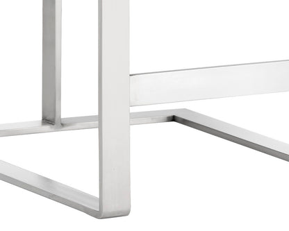 NAHLA DEAN COUNTER STOOL - STAINLESS STEEL - CANTINA MAGNETITE