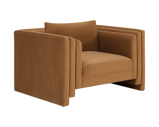 NAHLA KIRA ARMCHAIR - MEG GOLD