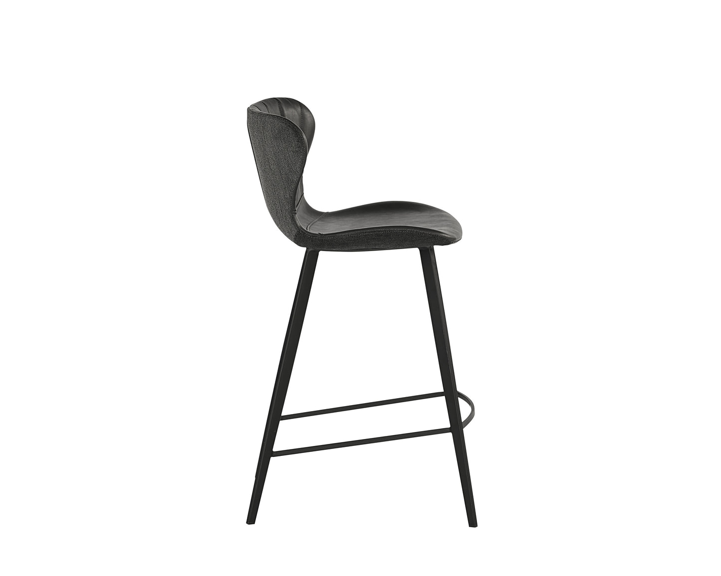 NAHLA ARABELLA COUNTER STOOL - BRAVO PORTABELLA / POLO CLUB KOHL GREY