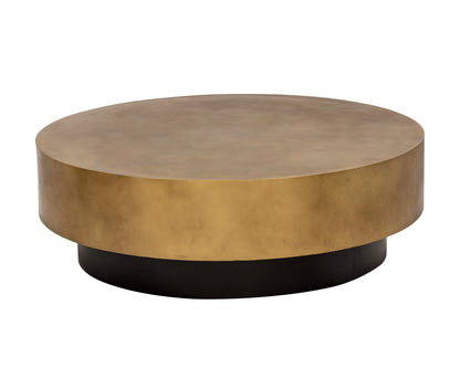 NAHLA BERNABY COFFEE TABLE - ANTIQUE BRASS
