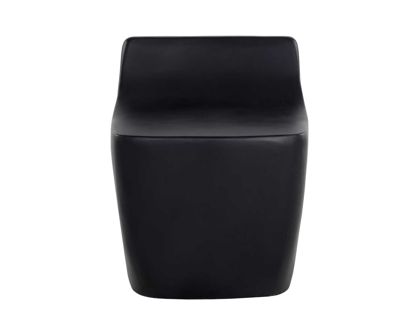 NAHLA LEDGER STOOL - BLACK