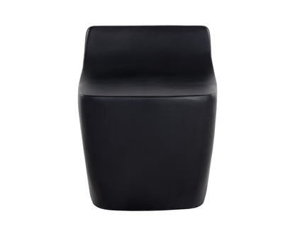NAHLA LEDGER STOOL - BLACK