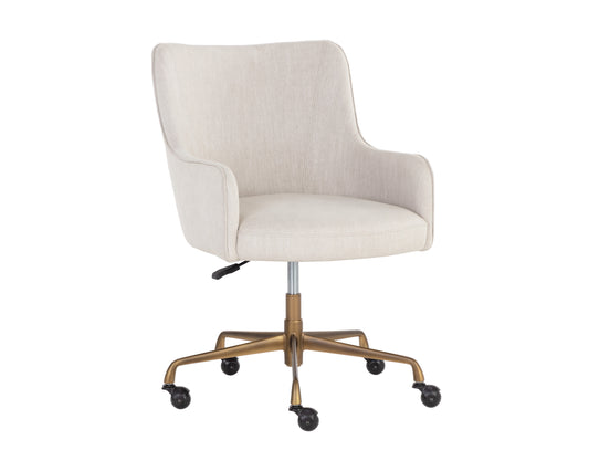 NAHLA FRANKLIN OFFICE CHAIR - BEIGE LINEN