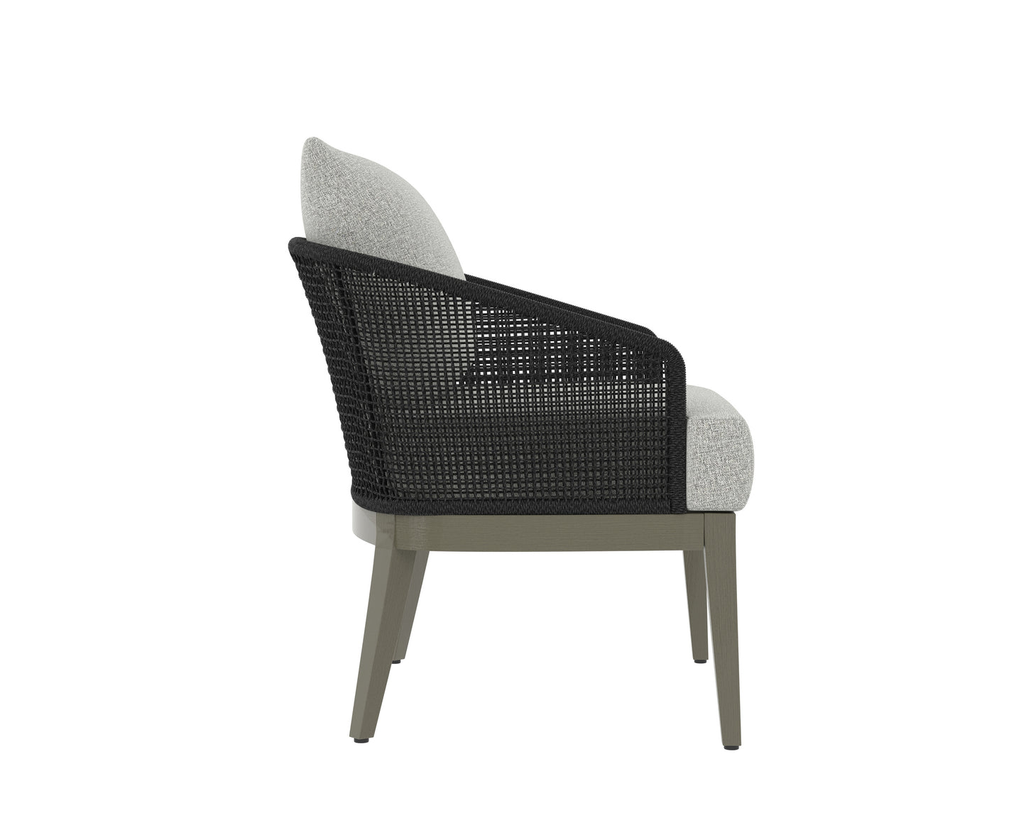 NAHLA CAPRI LOUNGE CHAIR - SMOKE GREY - COPACABANA MARBLE