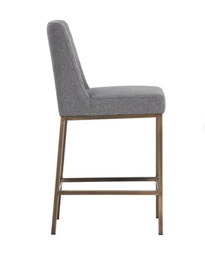 NAHLA LEIGHLAND COUNTER STOOL - DARK GREY
