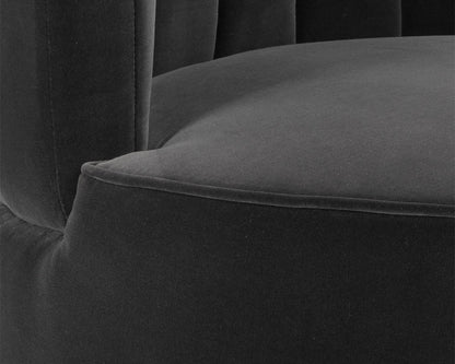 NAHLA AUGUST LOUNGE CHAIR - SHADOW GREY