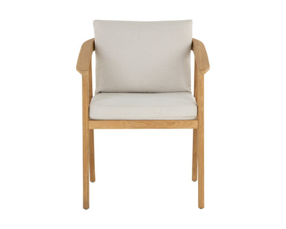 NAHLA CORALINE DINING ARMCHAIR - PALAZZO CREAM