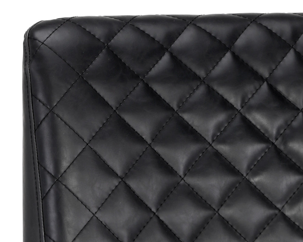 NAHLA LEIGHLAND DINING CHAIR - COAL BLACK