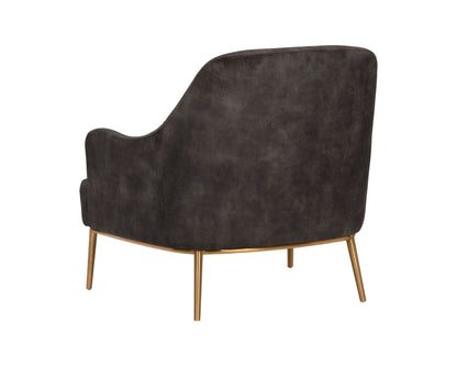 NAHLA CAMERON LOUNGE CHAIR - NONO SHITAKE