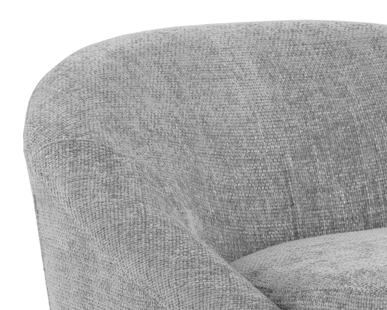 NAHLA BLISS SWIVEL LOUNGE CHAIR - HUSKY GREY