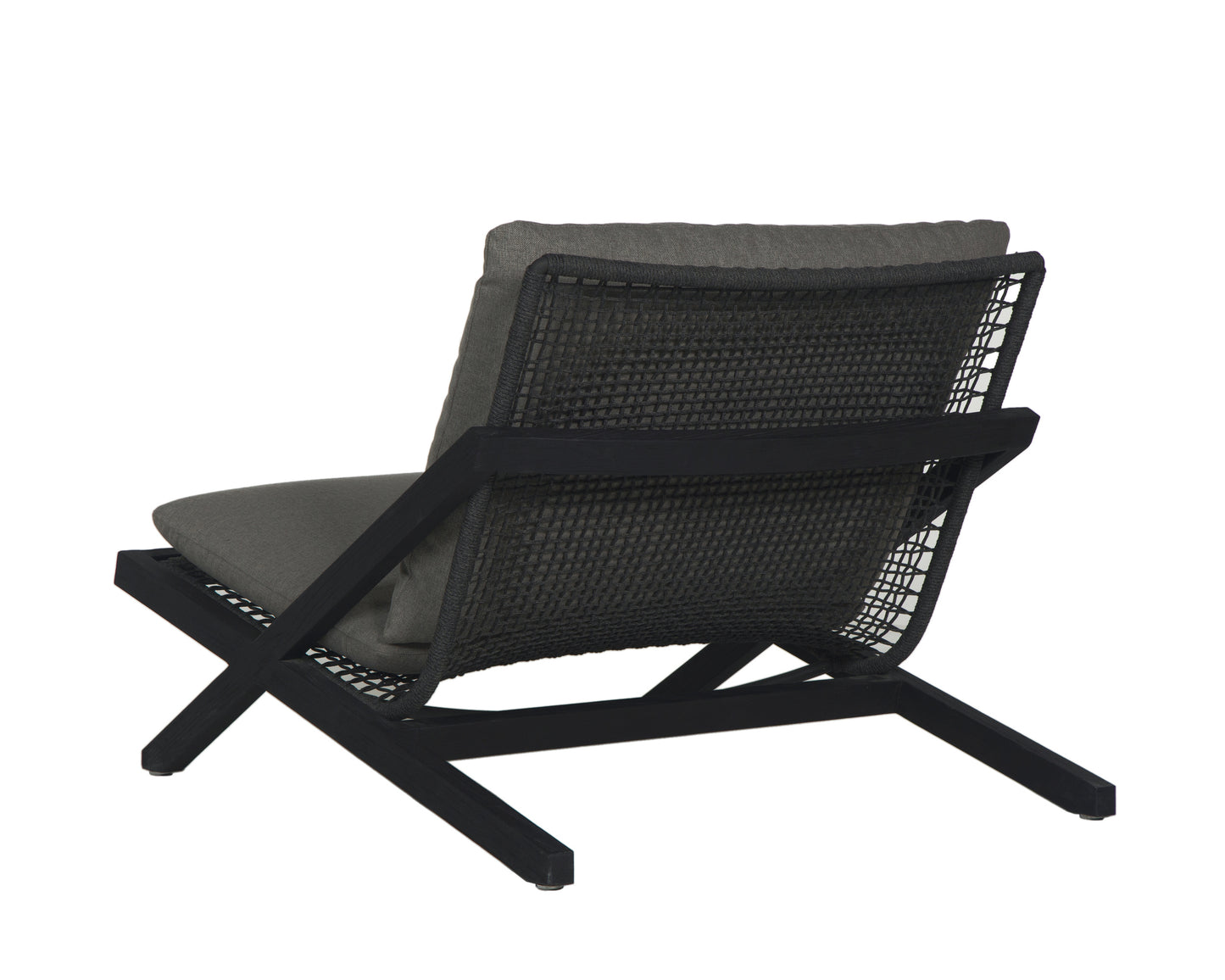 NAHLA BARI LOUNGE CHAIR - CHARCOAL - GRACEBAY GREY