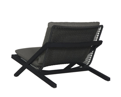NAHLA BARI LOUNGE CHAIR - CHARCOAL - GRACEBAY GREY