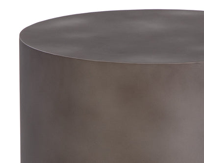 NAHLA BERNABY END TABLE - GUNMETAL