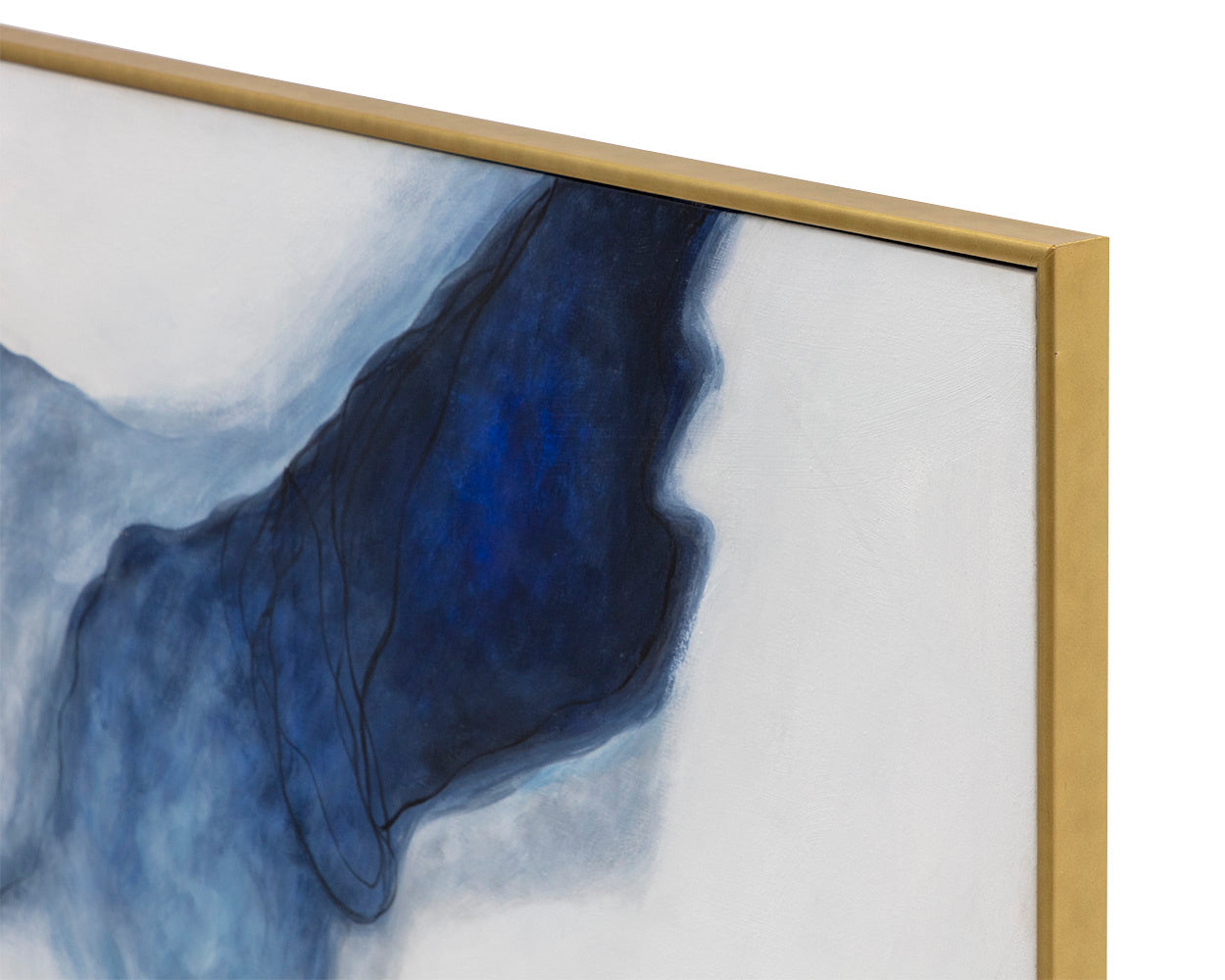NAHLA COOL EMBRACE - 60" X 40" - GOLD FLOATER FRAME