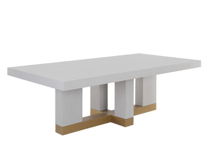 NAHLA GRECO DINING TABLE - GAUNTLET GREY - 94.5"
