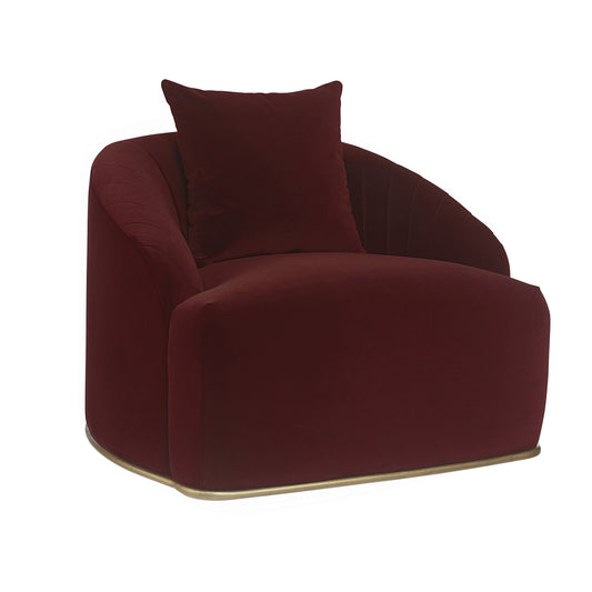 NAHLA ASTRID ARMCHAIR - MERLOT
