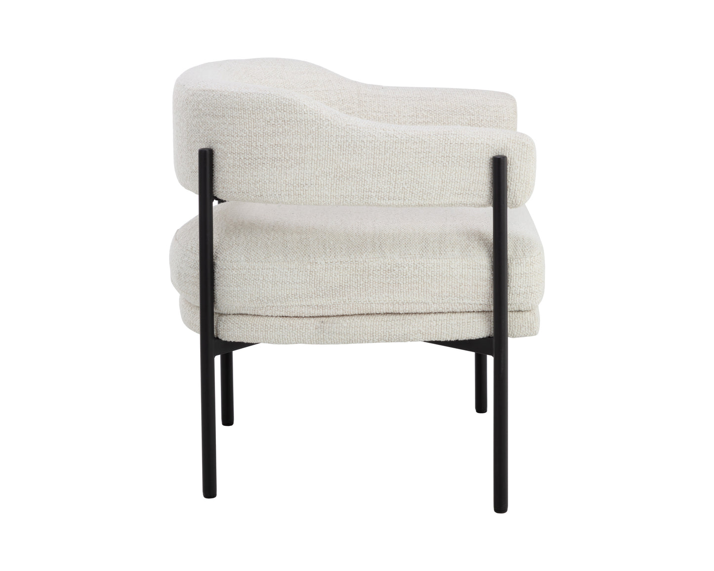 NAHLA LOLA LOUNGE CHAIR - MERINO PEARL