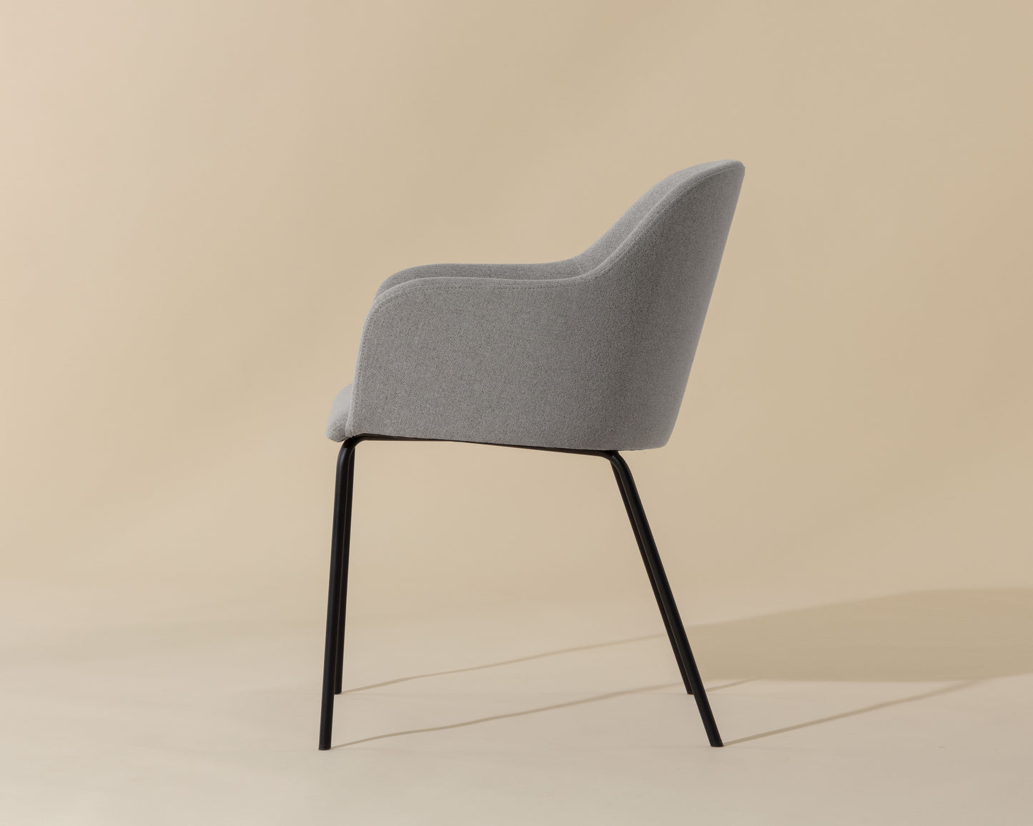 NAHLA HENSLEY DINING ARMCHAIR - MINA WARM GREY