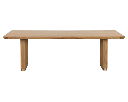 NAHLA KALLA DINING TABLE - RECTANGULAR - RUSTIC OAK - 96"