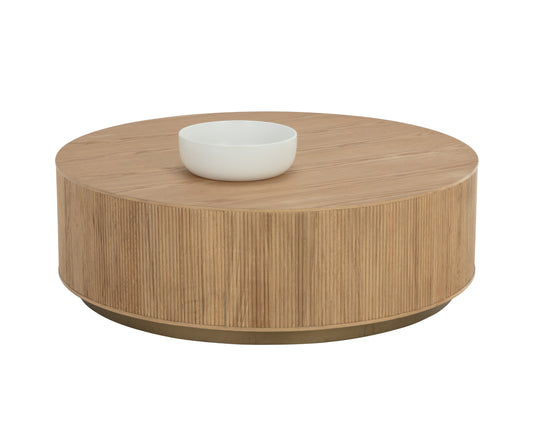 NAHLA KALLA COFFEE TABLE - RUSTIC OAK