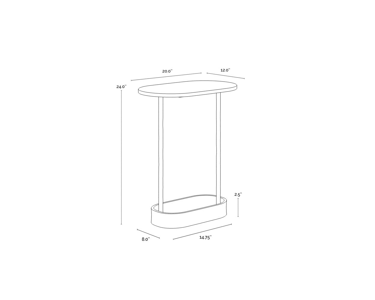 NAHLA EDEN END TABLE
