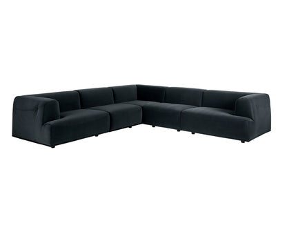 NAHLA DARREN MODULAR - CORNER CHAIR - SMOKESCREEN