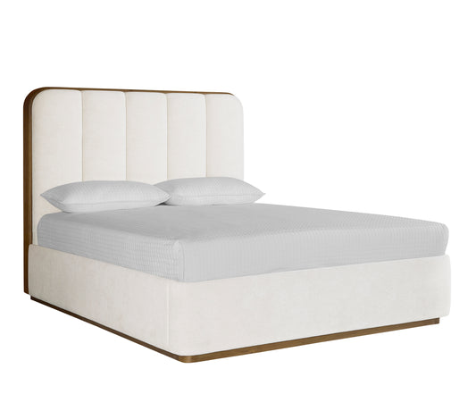 NAHLA JAMILLE BED - QUEEN - ECLIPSE WHITE