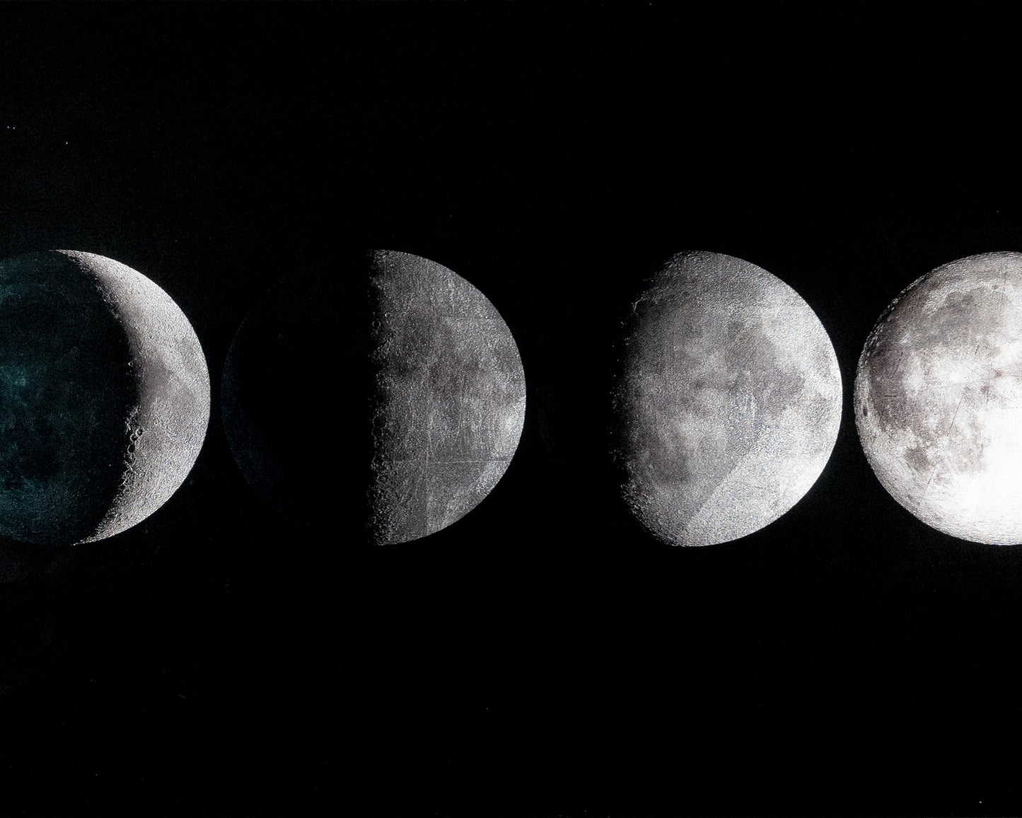 NAHLA MOON PHASES - 72" X 30" - CHARCOAL FRAME