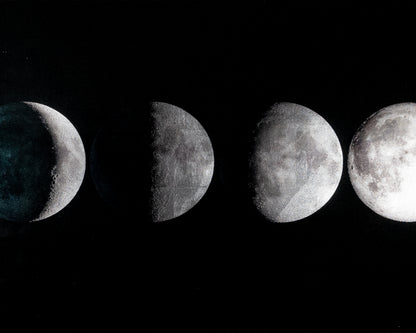 NAHLA MOON PHASES - 72" X 30" - CHARCOAL FRAME