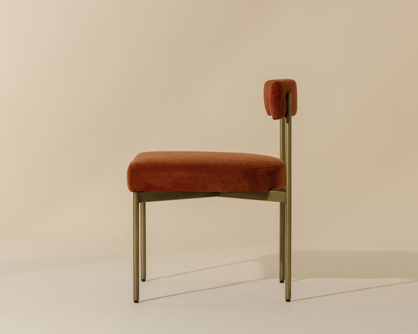 NAHLA SENECA DINING CHAIR - ANTIQUE BRASS - DANNY RUST