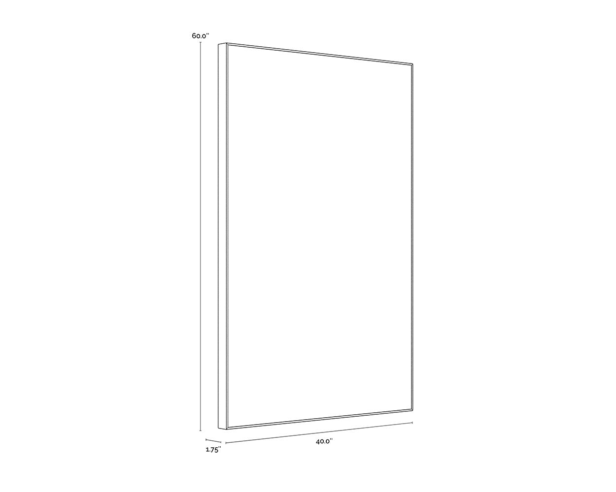 NAHLA FACE TO FACE (SET OF 2) - 40" X 60" - BLACK FLOATER FRAME