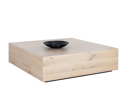 NAHLA FREZCO COFFEE TABLE - SQUARE - LIGHT OAK