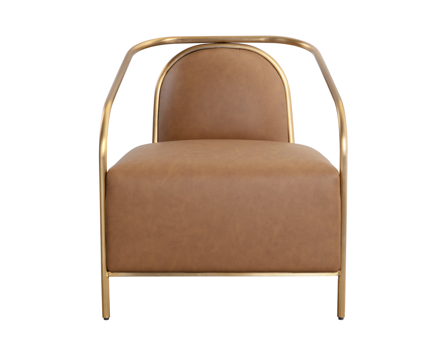 NAHLA CICERO LOUNGE CHAIR - MILLIKEN COGNAC