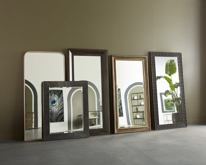 NAHLA CALABASAS FLOOR MIRROR - BRASS