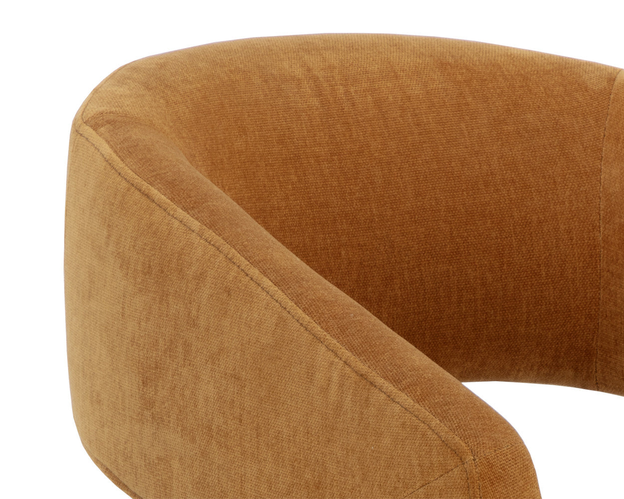 NAHLA LLORET WHEELED DINING ARMCHAIR - DANNY AMBER