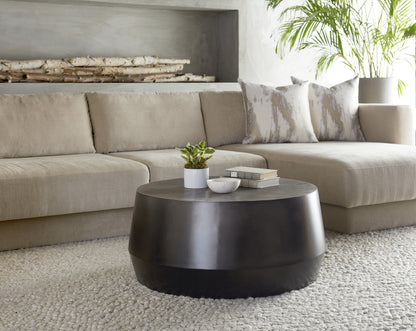 NAHLA CREED COFFEE TABLE - SMALL - GUNMETAL