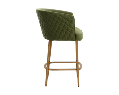 NAHLA CORNELLA COUNTER STOOL - MEG OLIVE