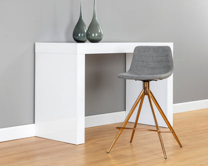 NAHLA ANDRES SWIVEL COUNTER STOOL - BELFAST KOALA GREY