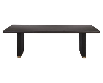 NAHLA KALLA DINING TABLE - RECTANGULAR - CHARCOAL - 96"