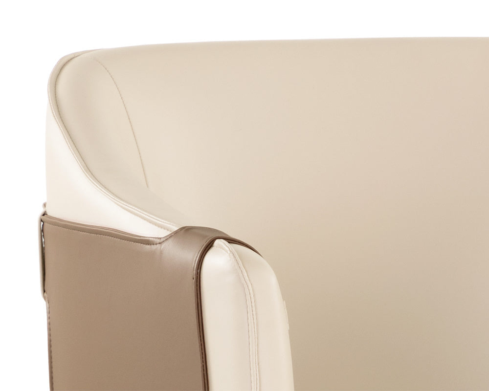NAHLA CARTER OFFICE CHAIR - NAPA BEIGE / NAPA TAN