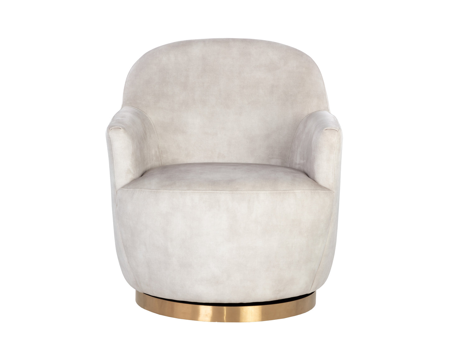NAHLA CASEY SWIVEL LOUNGE CHAIR - NONO CREAM