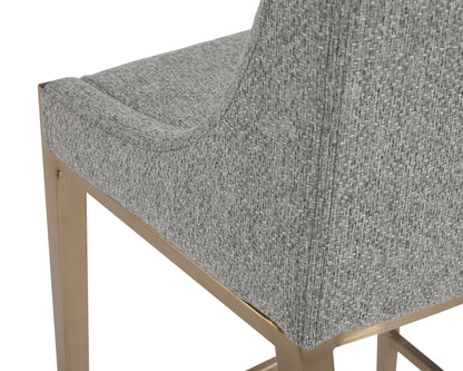 NAHLA DIONNE COUNTER STOOL - MONUMENT PEBBLE
