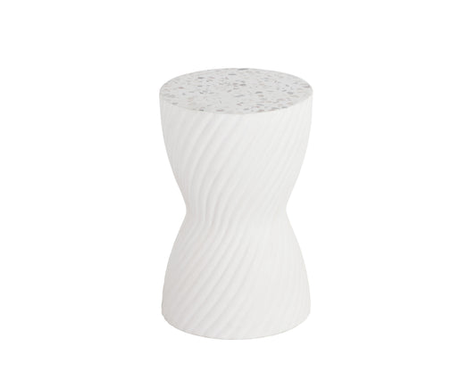 NAHLA CARA END TABLE - TERRAZZO