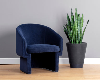 NAHLA LAURYN LOUNGE CHAIR - DANNY NAVY