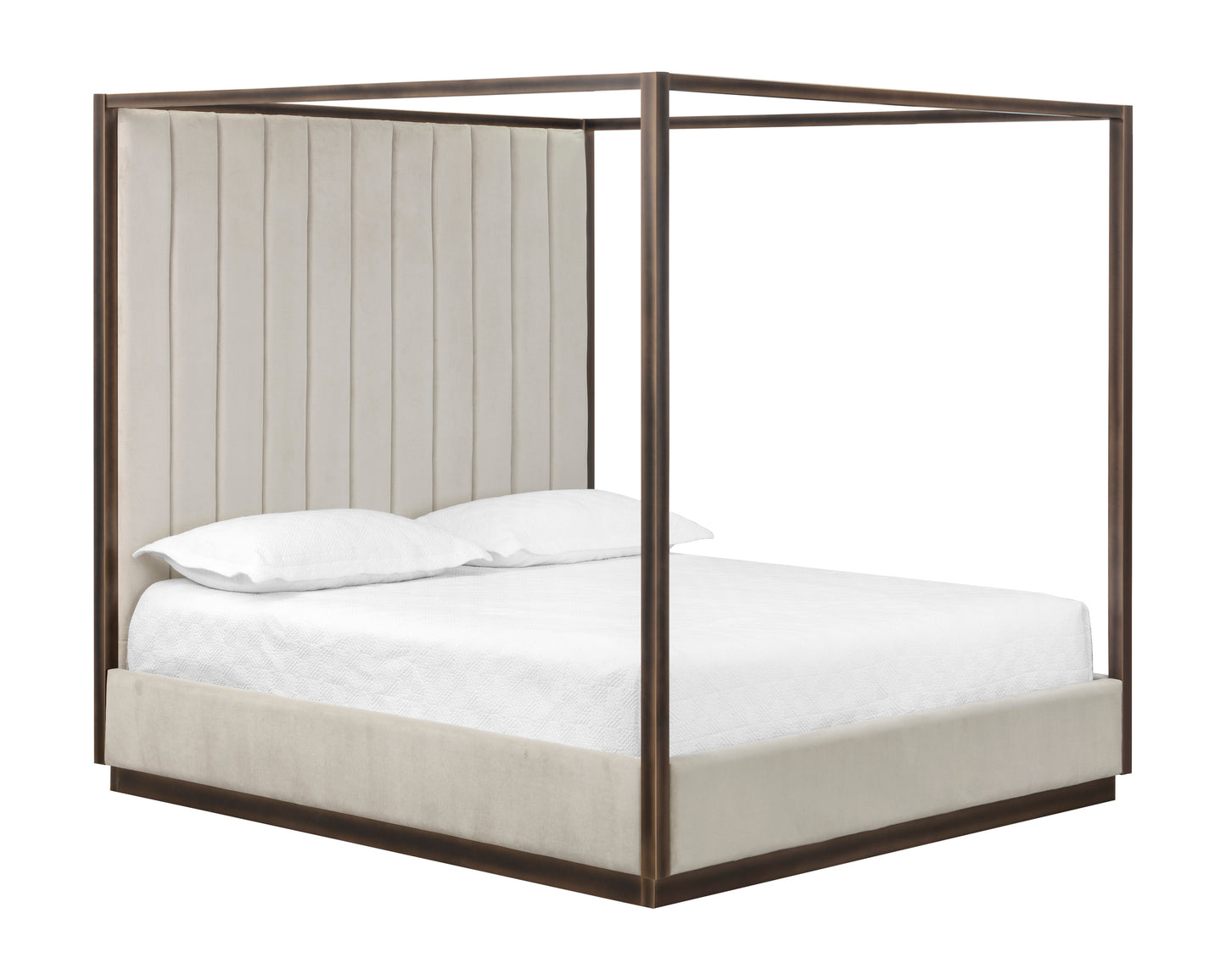 NAHLA CASETTE CANOPY BED - KING - PICCOLO PROSECCO