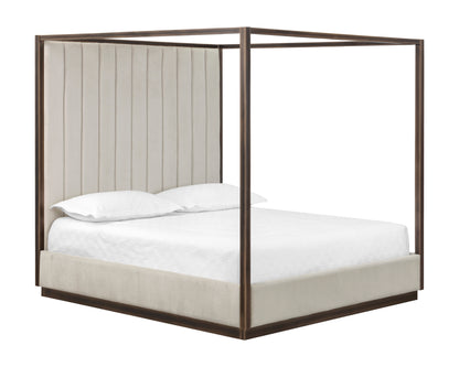 NAHLA CASETTE CANOPY BED - KING - PICCOLO PROSECCO
