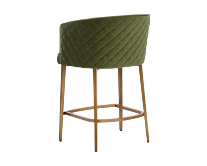NAHLA CORNELLA COUNTER STOOL - MEG OLIVE