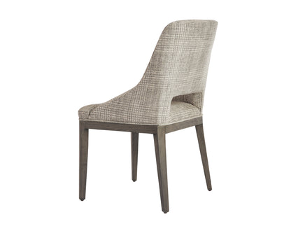 NAHLA ESTRADA DINING CHAIR - NAYA CHECK LIGHT GREY
